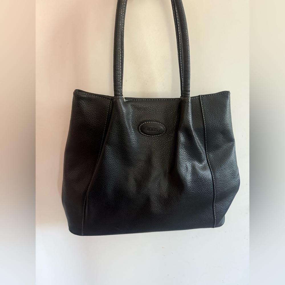 Tods Tote Bag Leather Vintage